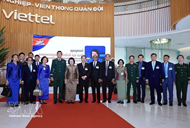 President of Cambodian National Assembly visits Viettel Group